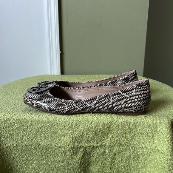 Tory Burch Minnie Reva Snake Print Ballet Flats - Picture 6 of 11